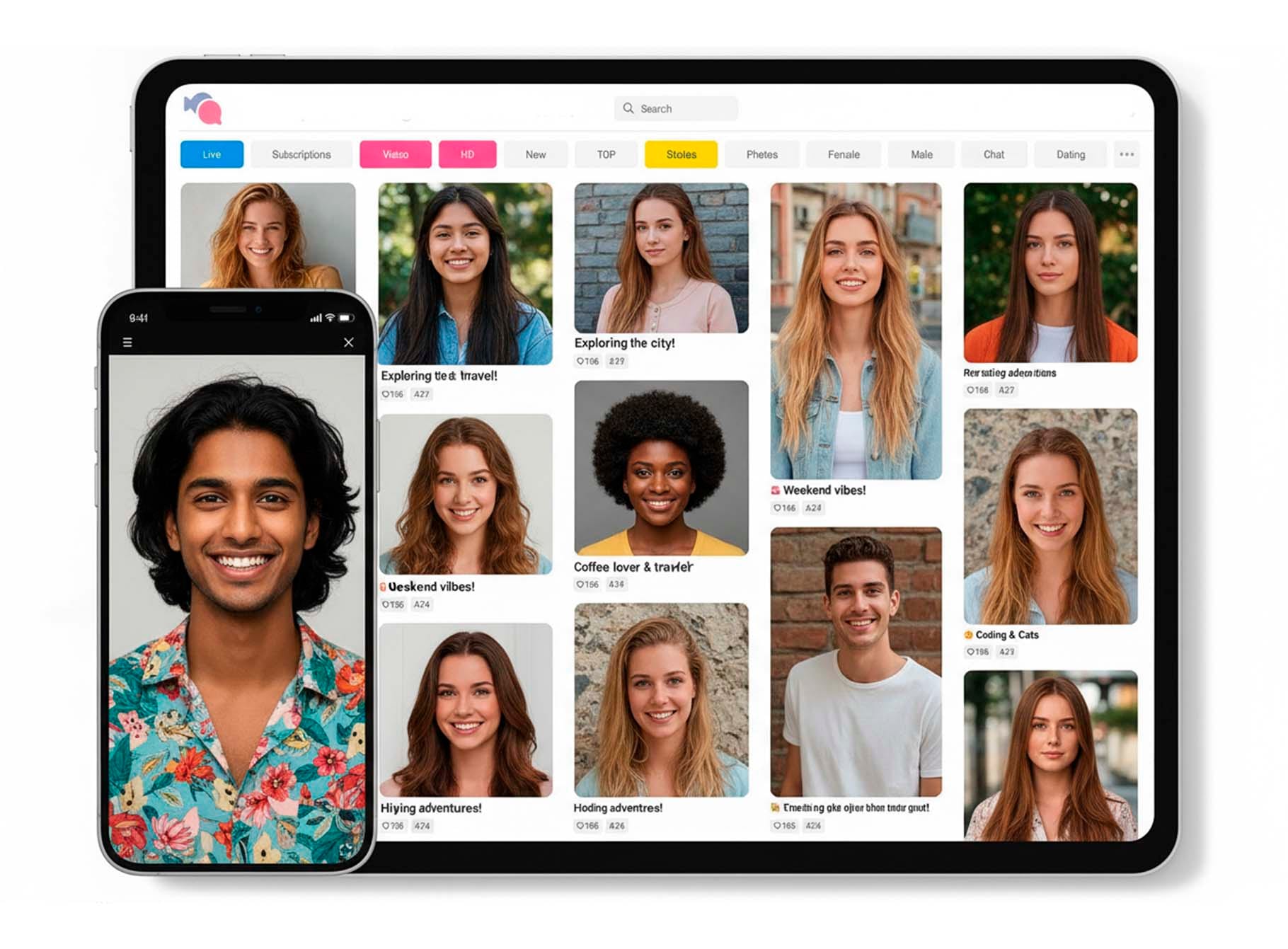 Վիդեոչատի հավելված իրական շփման համար