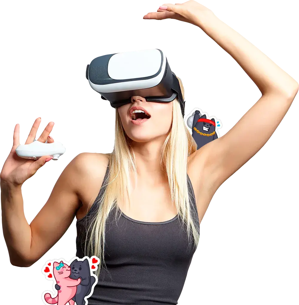 Chica de cámara VR